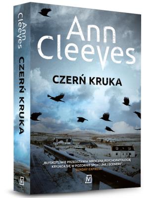 Czerń kruka. Autor: Cleeves Ann. SmakLiter.pl Okładka książki Czerń kruka