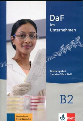 DaF im Unternehmen B2 Medienpaket 2CD+DVD. Wydawca: LektorKlett. SmakLiter.pl Opakowanie DaF im Unternehmen B2 Medienpaket 2CD+DVD