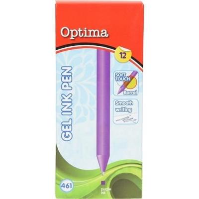 Długopis żelowy fiolet 0,7mm (12szt) OPTIMA. Wydawca: Optima JG. SmakLiter.pl Opakowanie Długopis żelowy fiolet 0,7mm (12szt) OPTIMA