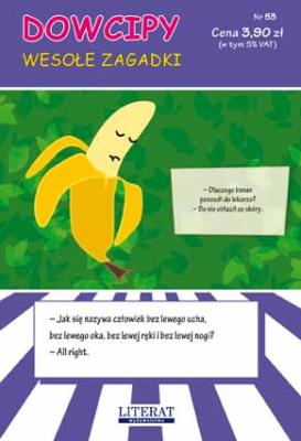 Okładka książki Dowcipy Nr 53 Wesołe zagadki