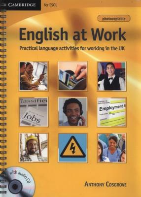 English at Work + CD. Autor: Cosgrove Anthony. SmakLiter.pl Okładka książki English at Work + CD