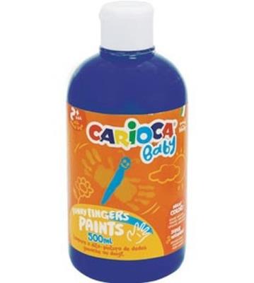 Opakowanie Farba Carioca Baby do malowania palcami 500 ml niebieska