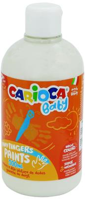 Opakowanie Farba Carioca baby do malowania palcami biała 500 ml