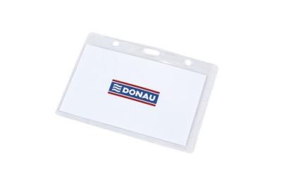 Opakowanie Identyfikator DONAU, otwór z boku, miękki, transparentny 50 sztuk