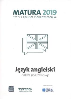 Okładka książki Język angielski Matura 2019 Testy i arkusze Zakres Podstawowy