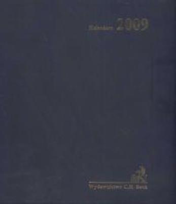 Okładka książki Kalendarz prawnika 2009 Gabinetowy skóra