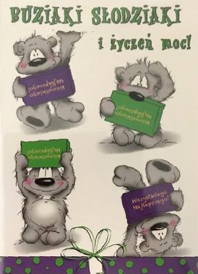 Opakowanie Karnet Happy B6 + koperta wzór nr 23 (opakowanie 4 sztuki)