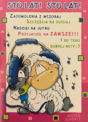 Opakowanie Karnet Smile B6 + koperta wzór nr 03 (opakowanie 4 sztuki)