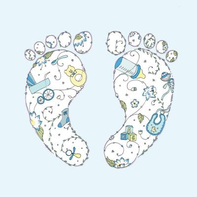 Opakowanie Karnet Swarovski kwadrat CL1909 Narodziny chłopiec