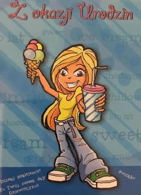 Opakowanie Karnet Young B6 + koperta wzór nr 08 (opakowanie 4 sztuki)