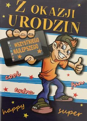 Opakowanie Karnet Young B6 + koperta wzór nr 09 (opakowanie 4 sztuki)