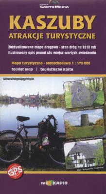 Opakowanie Kaszuby Atrakcje turystyczne Mapa turystyczno-samochodowa 1:750 000