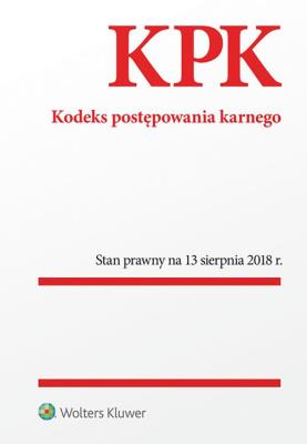 Okładka książki Kodeks postępowania karnego
