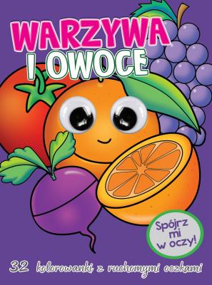 Okładka książki Kolorowanka z oczkami. Warzywa i owoce