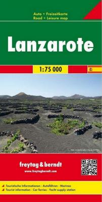 Lanzarote, 1:75 000. Autor: Opracowanie zbiorowe. SmakLiter.pl Okładka książki Lanzarote, 1:75 000