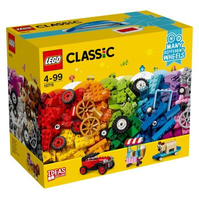 LEGO CLASSIC KLOCKI NA KÓŁKACH 10715. Wydawca: Lego. SmakLiter.pl Opakowanie LEGO CLASSIC KLOCKI NA KÓŁKACH 10715