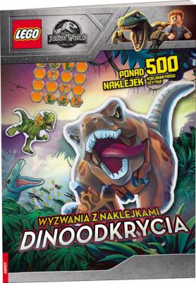 Okładka książki Lego Jurassic World Wyzwania Dinoodkrycia
