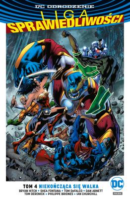 Liga Sprawiedliwości – Niekończąca się walka, tom 4. Autor: Opracowanie zbiorowe. SmakLiter.pl Okładka książki Liga Sprawiedliwości – Niekończąca się walka, tom 4