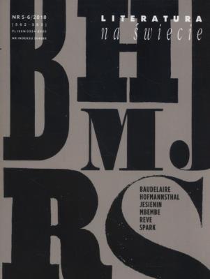 Opakowanie Literatura na świecie 5-6/2018