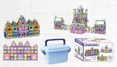 Opakowanie Magnetyczne klocki 250 szt. w wiaderku