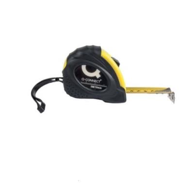 Miarka metalowa Q-CONNECT zwijana 19mmx5m czarno-żółta. Wydawca: Q-CONNECT. SmakLiter.pl Opakowanie Miarka metalowa Q-CONNECT zwijana 19mmx5m czarno-żółta