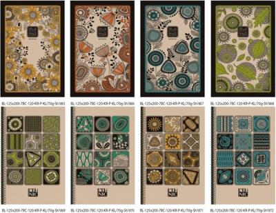 Okładka książki Notatnik ozdobny 125x200/120K kratka TW FRESH