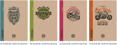 Okładka książki Notatnik ozdobny 165x238/120K kratka TW FRESH