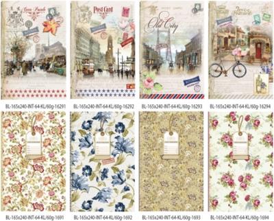 Okładka książki Notatnik ozdobny 165x240/64K kratka FRESH