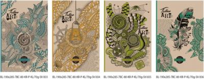 Okładka książki Notatnik ozdobny 190x285/80K kratka TW FRESH