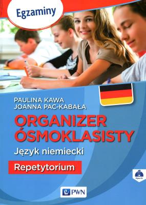 Okładka książki Organizer ósmoklasisty Język niemiecki Repetytorium