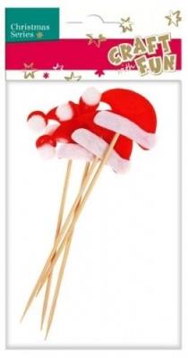Opakowanie Ozdoba dekoracyjna patyk czapka Mikołaja
