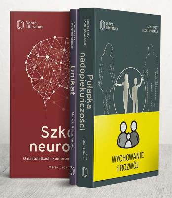 PAKIET WYCHOWANIE I ROZWÓJ / PUŁAPKA NADOPIEKUŃCZOŚCI / SZKOŁA NEURONÓW / UNIKAT. Autor: JULIE LYTHCOTT-HAIMS, Marek Kaczmarzyk. SmakLiter.pl Okładka książki PAKIET WYCHOWANIE I ROZWÓJ / PUŁAPKA NADOPIEKUŃCZOŚCI / SZKOŁA NEURONÓW / UNIKAT