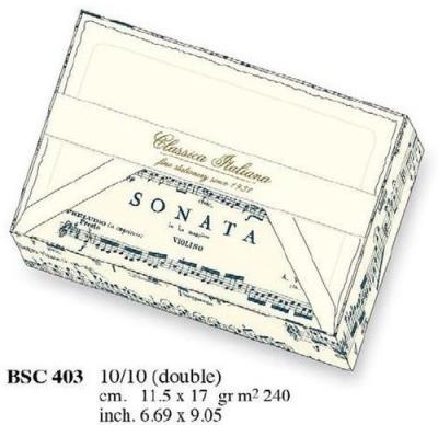 Opakowanie Papeteria box 10 karnetów i 10 kopert BSC 403