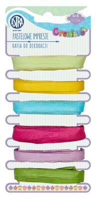 Opakowanie Pastelowe inspiracje rafia 6x5m.