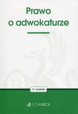 Okładka książki Prawo o adwokaturze