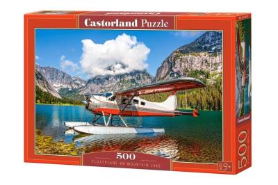 Opakowanie Puzzle 500 Floatplane On Mountain Lake