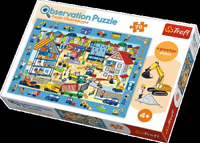Puzzle 70 ''Obserwacyjne'' Odwiedzamy plac bud.TREFL. Wydawca: Trefl. SmakLiter.pl Opakowanie Puzzle 70 ''Obserwacyjne'' Odwiedzamy plac bud.TREFL
