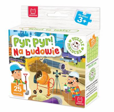 Okładka książki PUZZLE MALUCHA PYR PYR NA BUDOWIE