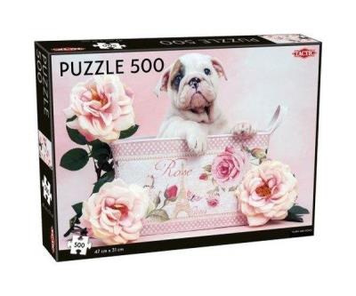 Opakowanie Puzzle Puppy and Roses 500