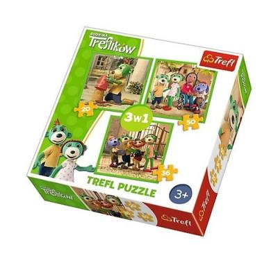 Opakowanie Puzzle Zabawy Treflików 3w1