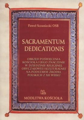 Okładka książki Sacramentum dedicationis