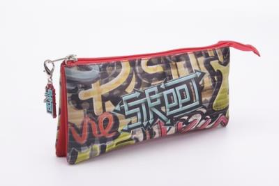 Saszetka-piórnik dwukomorowa Street. Wydawca: Jawi. SmakLiter.pl Opakowanie Saszetka-piórnik dwukomorowa Street