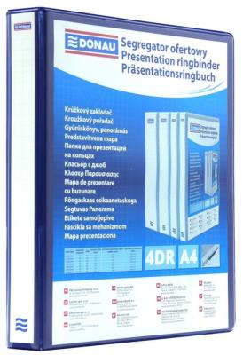 Opakowanie Segregator ofertowy DONAU, PP, A4/4RD/25, niebieski
