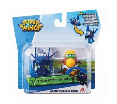 Opakowanie Super Wings 2-pak figurek transf. Agent Chase&Todd