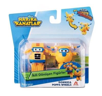 Opakowanie Super Wings 2-pak figurek transf. Donnie & Poppa
