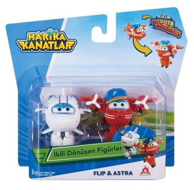 Opakowanie Super Wings 2-pak figurek transf. Flip & Astra