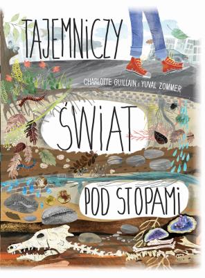 TAJEMNICZY ŚWIAT POD STOPAMI. Autor: CHARLOTTE GUILLAIN, Yuval Zommer. SmakLiter.pl Okładka książki TAJEMNICZY ŚWIAT POD STOPAMI