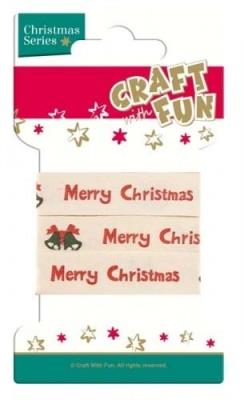 Opakowanie Taśma ozdobna Merry Christmas 2m