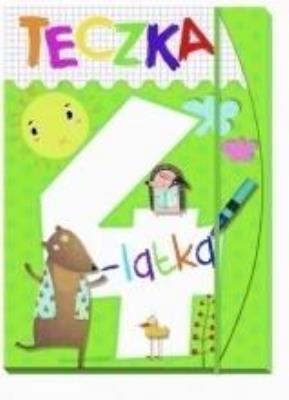 Teczka 4-latka. Zgaduję, rysuję, maluję. Autor: Lekan Elżbieta, Joanna Myjak (ilustr.). SmakLiter.pl Okładka książki Teczka 4-latka. Zgaduję, rysuję, maluję