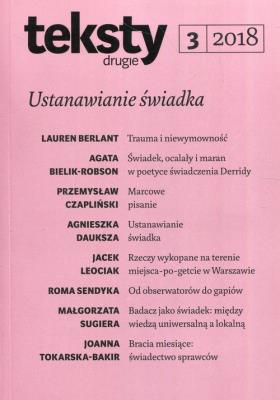 Opakowanie Teksty drugie 3/2018